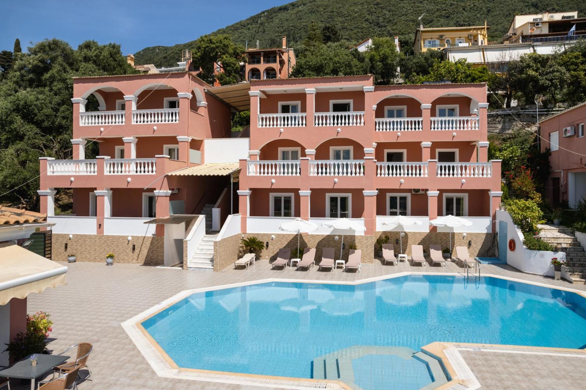 Paradiso Hotel Sea View And Pool Suites Ipsos Corfu Eksteriør billede